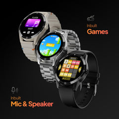 Fire-Boltt Talk Bluetooth Calling Smartwatch, 1.39" TFT Display with Dual Button, Hands On Voice Assistance, 120 Sports Modes, in Built Mic & Speaker (Talk, Black)