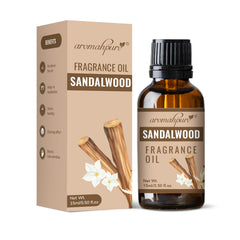Aromahpure Fragrance Oil | 15 ml | Sandalwood Aroma Oil for Home Fragrance | Best for Aromatherapy | Helps in meditation | Used in Diffusers, Candles, Air Fresheners, Soaps,IFRA certified