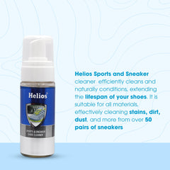 Helios Sports & Sneaker Cleaner Kit 150 ml | Shoe Cleaner Kit | Sports Shoes Sneakers and canvas I Stain Remover Shoe ShampooI 150 ML - Pack Of 1