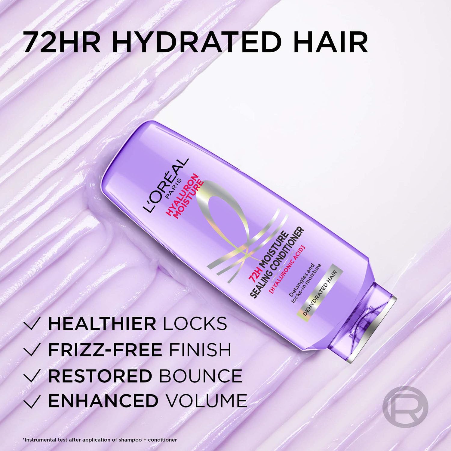 L'Oreal Paris Hyaluron Moisture 72H Conditioner - Hyaluronic Acid, 175ml