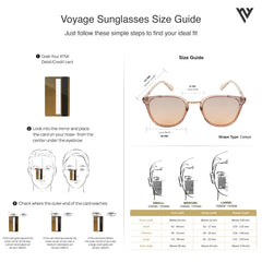 Voyage UV Protection Cat-eye Sunglass (59) (Black)