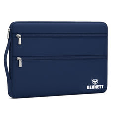 Bennett Drax Water Resistant Laptop Sleeve for 14 inches laptops Case Cover Pouch 14-14.3 inch with Oxford Fabric Dell/Lenovo/ASUS/Hp/LOQ/MacBook/thinkpad/ideapad/magicbook/Legion/vivobook (Blue)