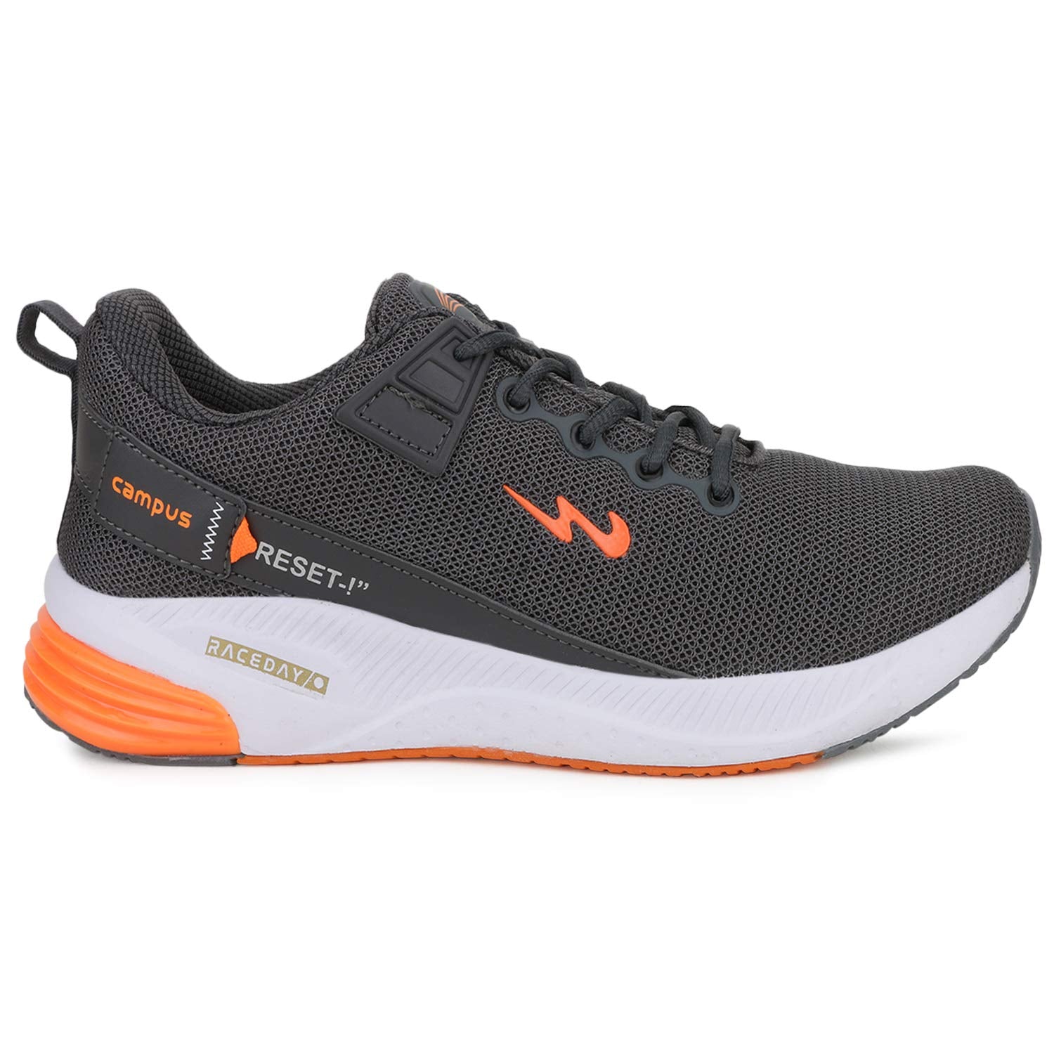 Campus Men's Refresh PRO Gry/ORG Running Shoes - 6UK CG-541