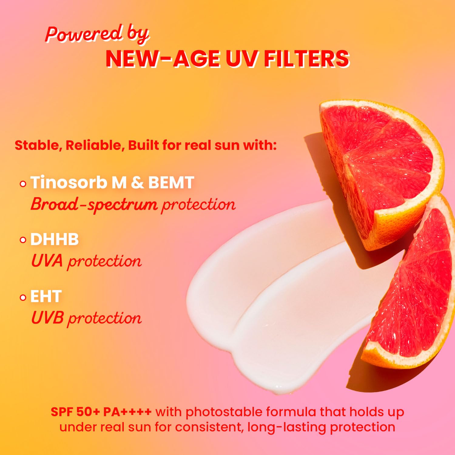 Dot & Key Vitamin C + E Super Bright Sunscreen In-Vivo Tested SPF 50+ PA++++ With New-Age UV Filters, Water-Light Fluid, Boosts Glow, Reduces Dullness & Dark Spots, Checks Tanning, No White Cast, 80g