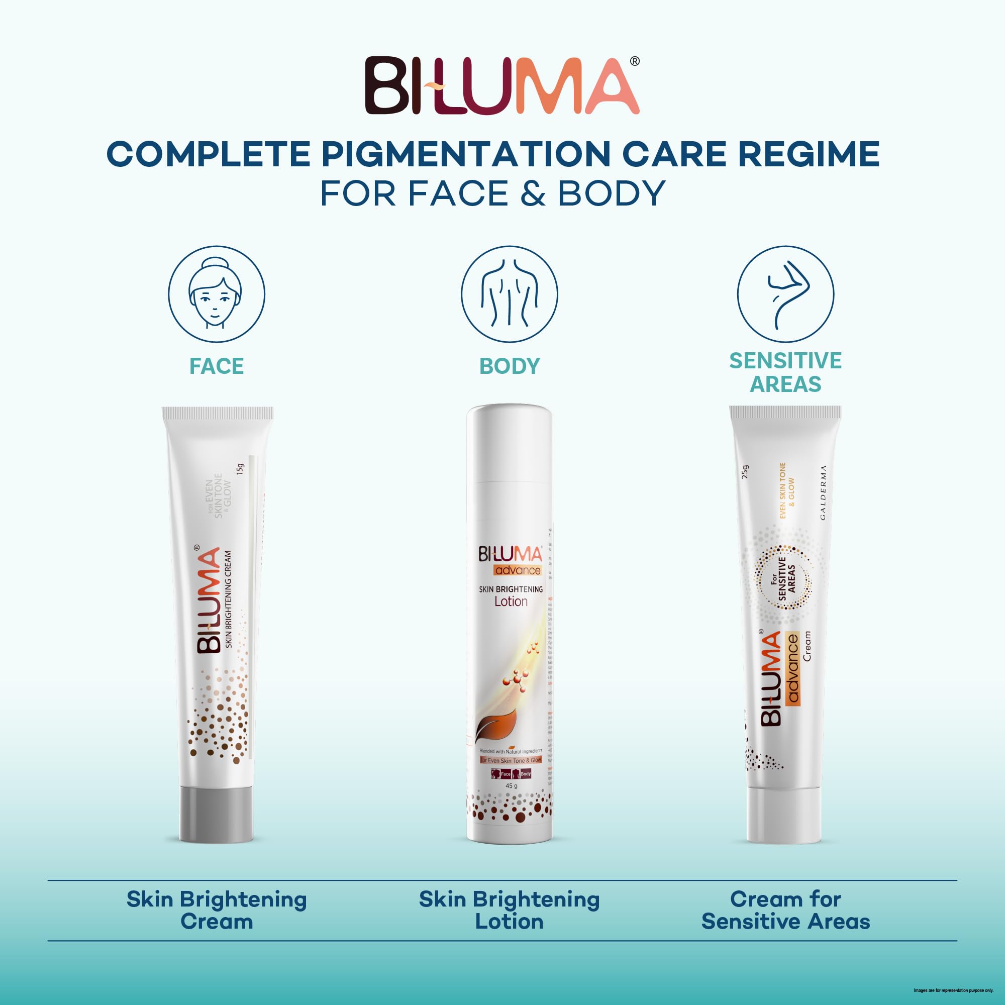 Bi-luma Advance Skin Brightening Lotion - All Skin Tone -Blended with Natural Ingredients For Dark Spots -Face& Body -45 gm | Glammy.lk