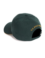 U.S. POLO ASSN. Men's Cotton Hat (SS23USCAP1008_Green_Free Size)