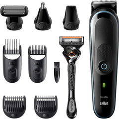 Braun All-in-One Trimmer for Men, From Gillette,10-in-1, For Face, Hair, Body, Ear, Nose, Private parts, German Engineering,100-Min Runtime, Waterproof, 5-quick charge, MGK5445