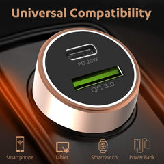 Duracell 38W Fast Car Charger Adapter with Dual Output. Quick Charge, Type C PD 20W & Qualcomm Certified 3.0 - Wireless Accessory from Duracell - Shop in Sri Lanka at Arcade.lk