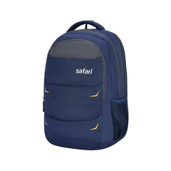 Safari Omega Pro 35L Laptop Backpack With Raincover, 3 Compartments, Bottle Holder, Organizer, School Bag For Boys And Girls, College Bag For Unisex, Office Bag, Travel Bag, Color- Blue