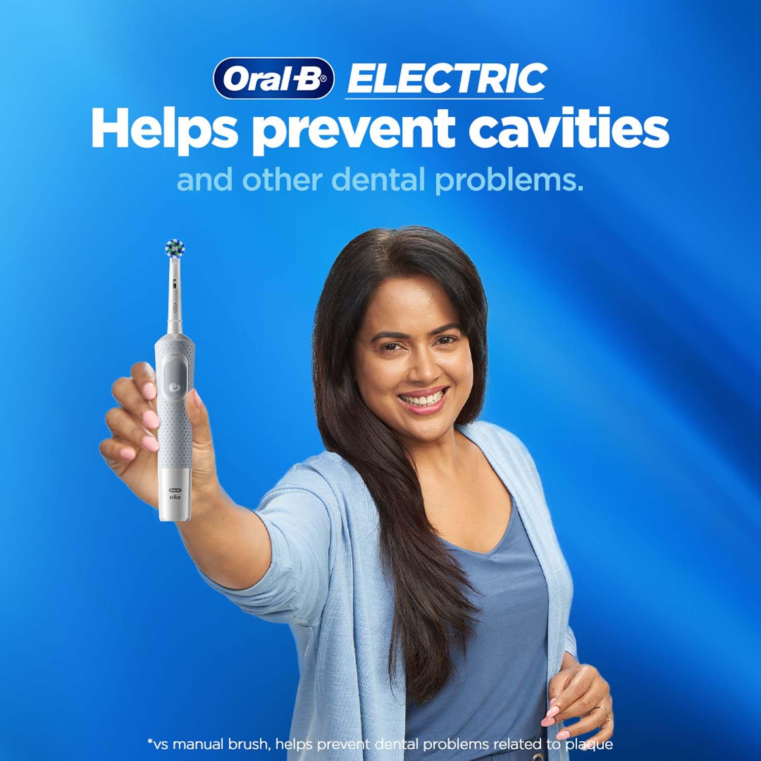 Oral B Vitality 100 White Criss Cross Electric Rechargeable Toothbrush for adult Powered By Braun - Personal Care Appliances from Oral-B - Shop in Sri Lanka at Arcade.lk