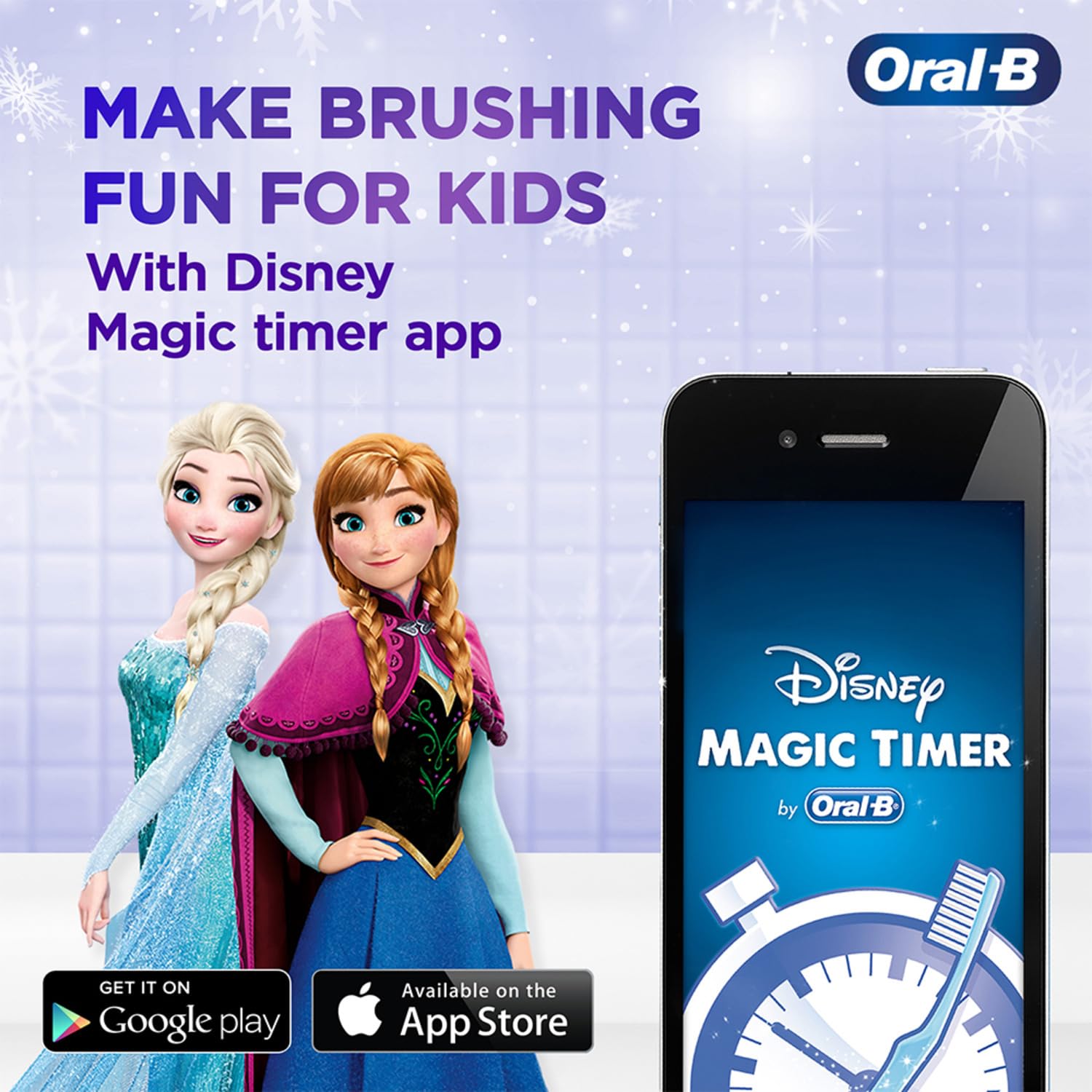 Oral B ORIGINAL Kids Rechargeable Electric Toothbrush Soft Replacement Brush Heads [10X POWERFUL THAN COMPATIBLE PRODUCTS], Frozen Characters, 2 Refills, Deep clean between teeth
