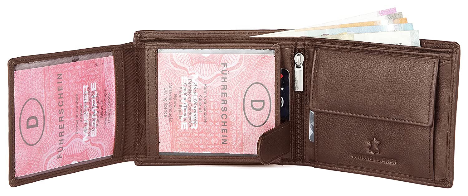 WildHorn Rfid Protected Leather Wallet For Men, Walnut
