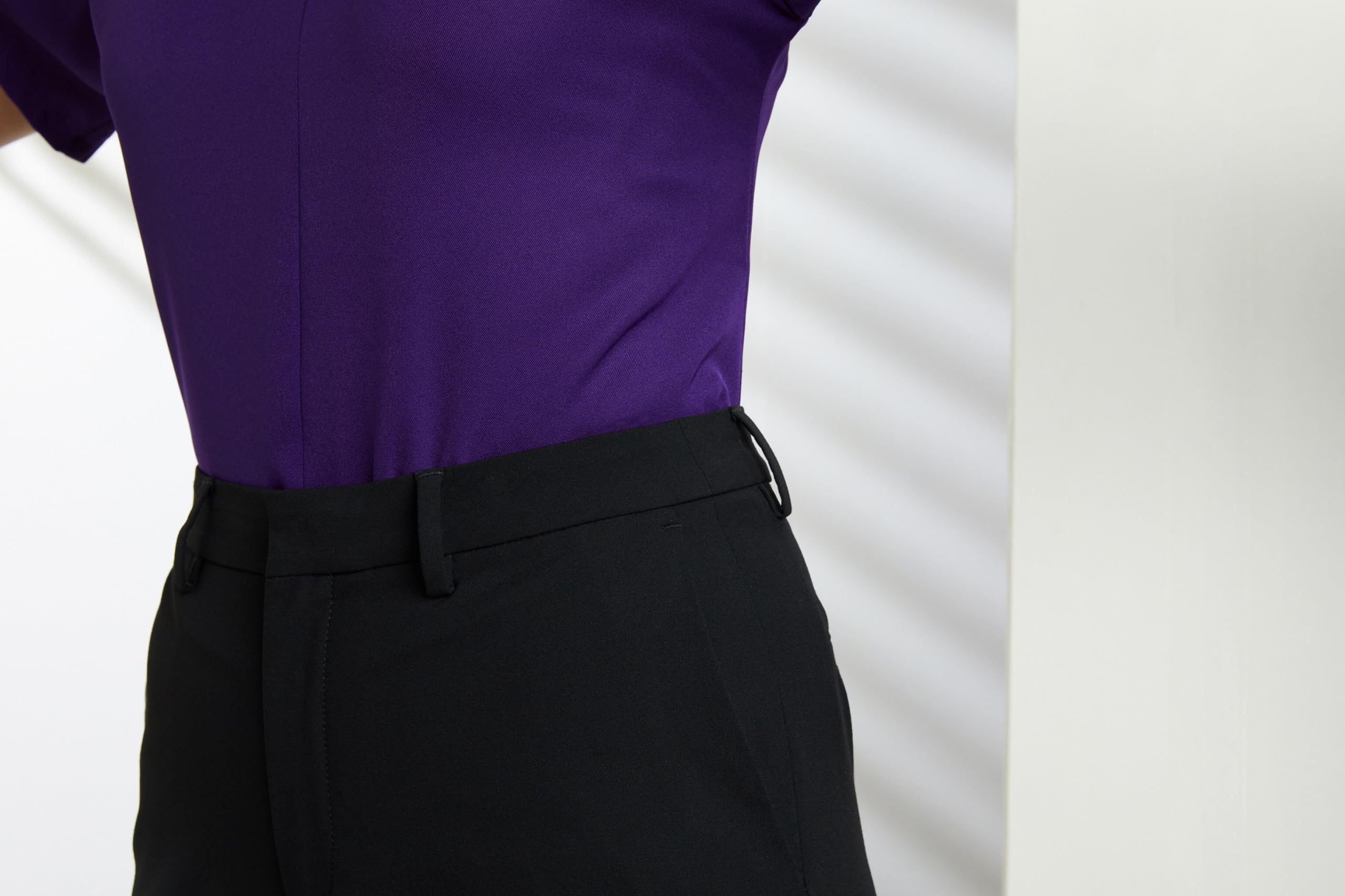 Symbol Premium Women's Wide Leg 4-Way Stretch Formal Trousers | Flexi-Waist | Waistband Gripper | Desk-to-Dinner (Available in Plus Sizes)