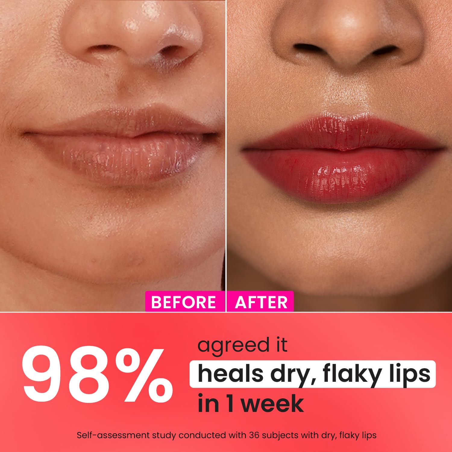 DOT & KEY Ceramide&Peptide Barrier Repair Lip Balm Spf 50,Pa+++|Red Romance|Uva/Uvb Lip Protection|Soft Tinted Lip Moisturizer|Boosts Collagen&Instantly Plumps Lip|Prevents Pigmentation|10Gm,1 Count