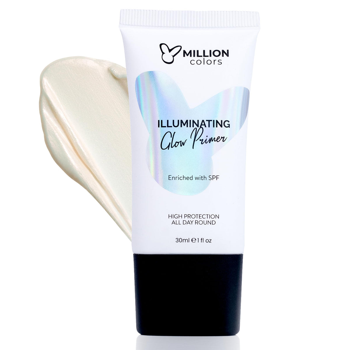 Million Colors Illuminating Strobe Cream for Face | Gold Strobe Cream + Primer + Face Highlighter | Hydrating Makeup Base with SPF | 30ml