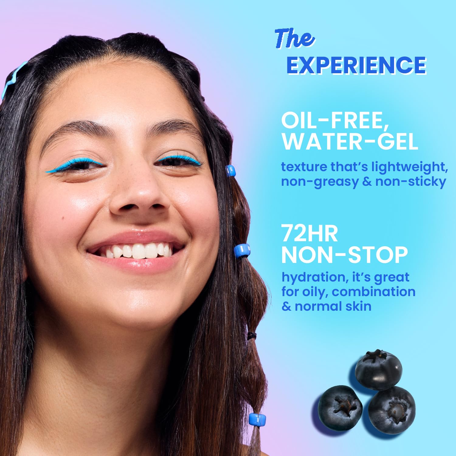 DOT & KEY 72Hr Hydrating Gel + Probiotics Moisturizer For Face With Hyaluronic Acid, Kombucha & Rice Water Lightweight Gel Oil Free Moisturizer | For Oily, Dull & Uneven Skin Tone | 60Ml