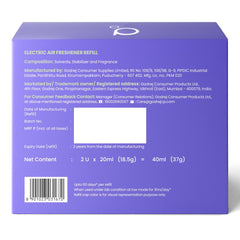 Godrej aer Plug Electric Air Freshener 2 Refills (20ml each) | Violet Bloom | Lasts up to 120 days, Liquid
