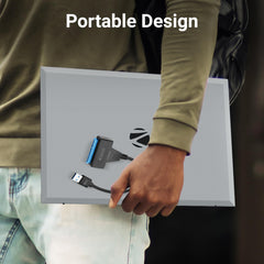 ZEBRONICS UTS100 USB 3.0 to SATA Adapter for 2.5 HDD/SSD with Plug & Play, Durable Material, Super Fast Transfer, Upto 5 Gbps, Black