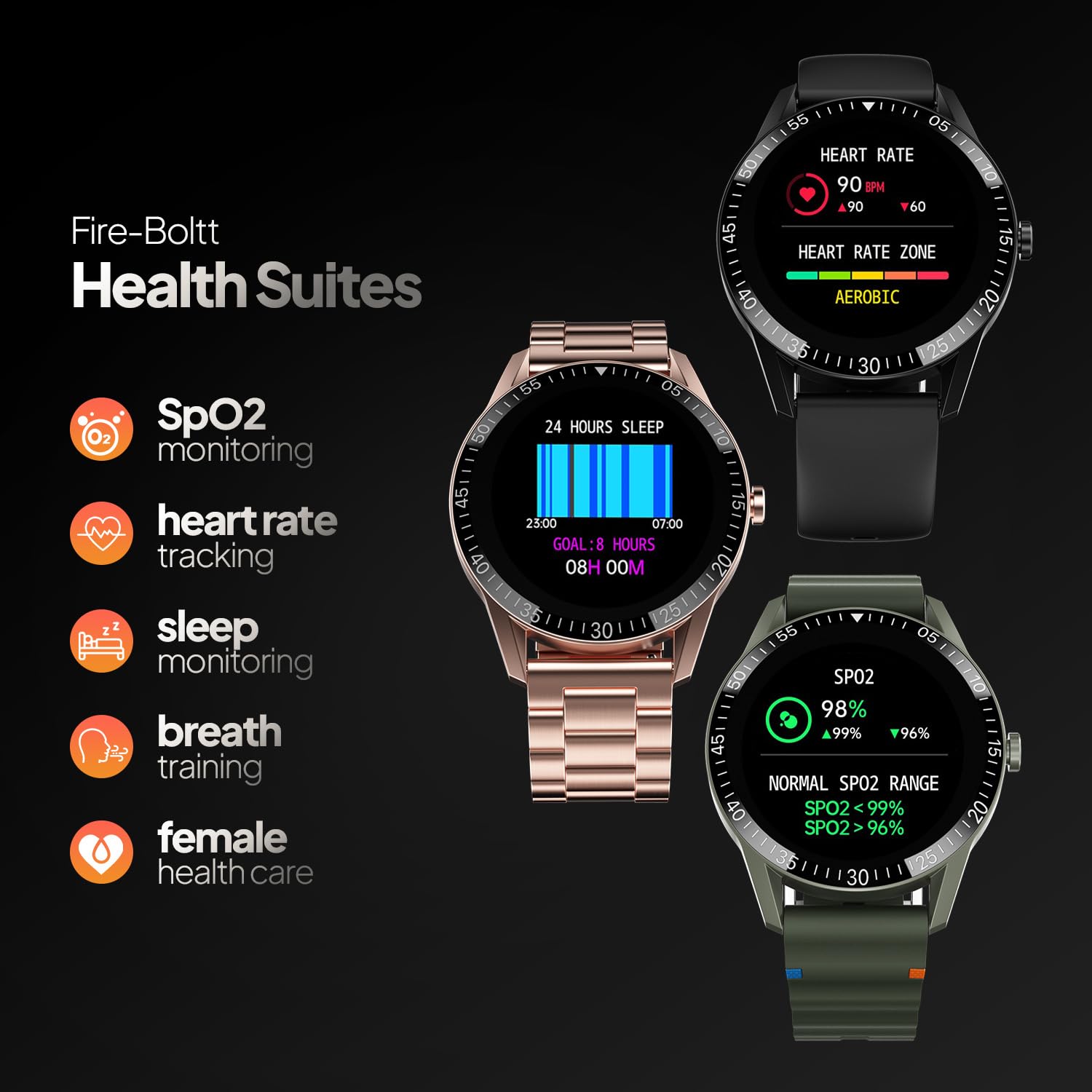 Fire-Boltt Talk Bluetooth Calling Smartwatch, 1.39" TFT Display with Dual Button, Hands On Voice Assistance, 120 Sports Modes, in Built Mic & Speaker (Talk, Black)