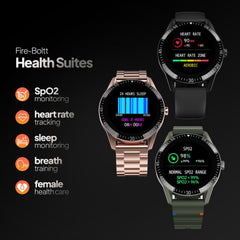 Fire-Boltt Talk Bluetooth Calling Smartwatch, 1.39" TFT Display with Dual Button, Hands On Voice Assistance, 120 Sports Modes, in Built Mic & Speaker (Talk, Black)