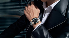 Daniel Hechter Paris Bercy Collection Modern Multi Functional Watch for Men with Square Dial and Silicon Band