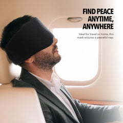 Boldfit Silk Eye Mask For Sleeping Men Adjustable Super Soft Eye Mask For Comfortable Sleep Travelling Sleeping Mask Sleep Mask Pad Large -Black