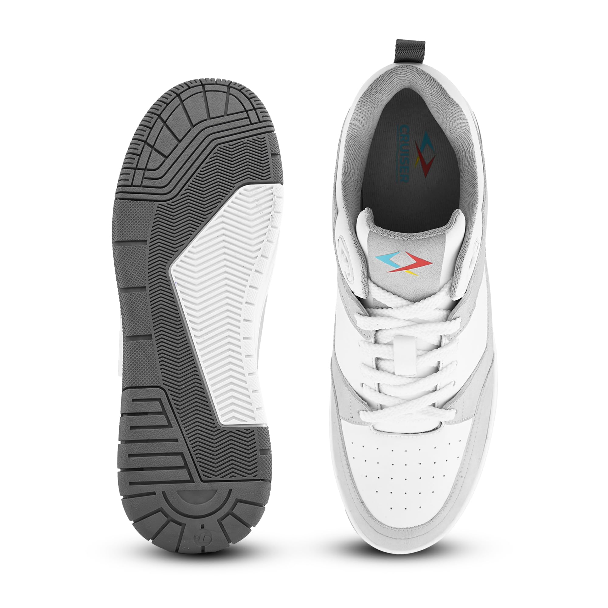 Cruiser Sneaker for Men | Lightweight & Comfortable | Stylish Lace-Up Casual Footwear with Cushioned Insole | Perfect for Versatile Outfits (2640)
