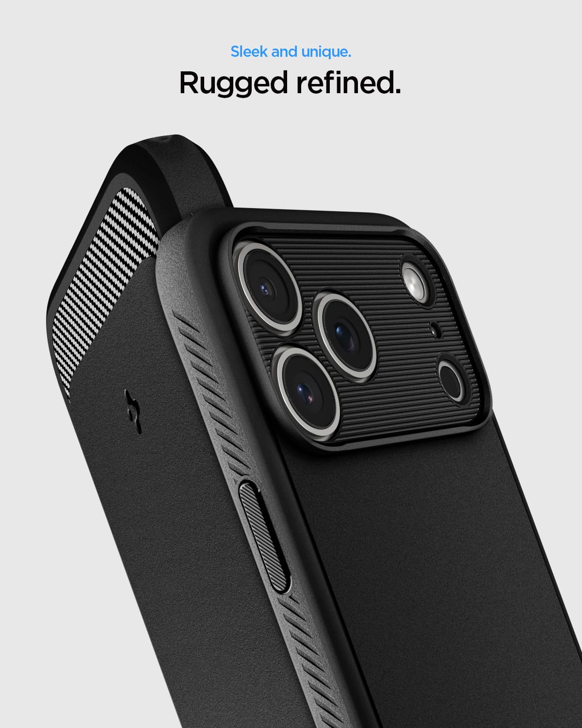 Spigen Rugged Armor MagFit Case for iPhone 17/18 Pro, Matte Black