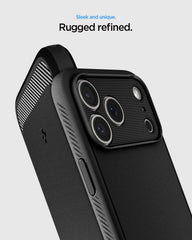 Spigen Rugged Armor MagFit Case for iPhone 17/18 Pro, Matte Black