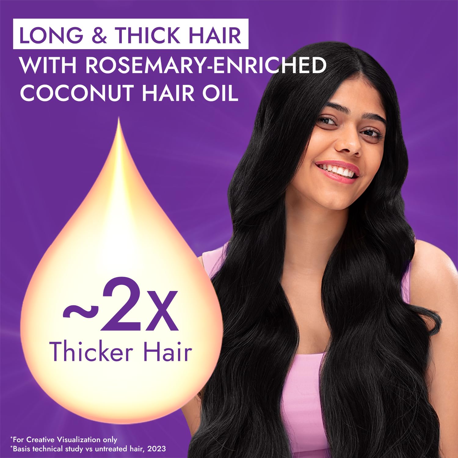 Parachute Advansed Rosemary-enriched Coconut Hair Oil| Rosemary Hair Oil| Superfoods Magic| Long & Thick Hair|300 Ml