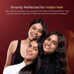 Arata Super Shampoo (150ml) with Argan Oil, Biotin & Soy Protein| Prevents Hair loss | Boosts Hair Thickness | Reduces Breakage | Fights Microbial Infections | Adds Shine | Shampoo For Women & Men
