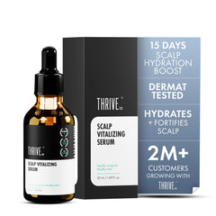 ThriveCo Scalp Vitalizing Serum | Tightens Scalp Skin, Combats Inflammation, Gives Hydration, Prevents Hair Breakage, Makes Hair Stronger From The Roots & Promotes Hair Growth | For Men & Women | 50ml