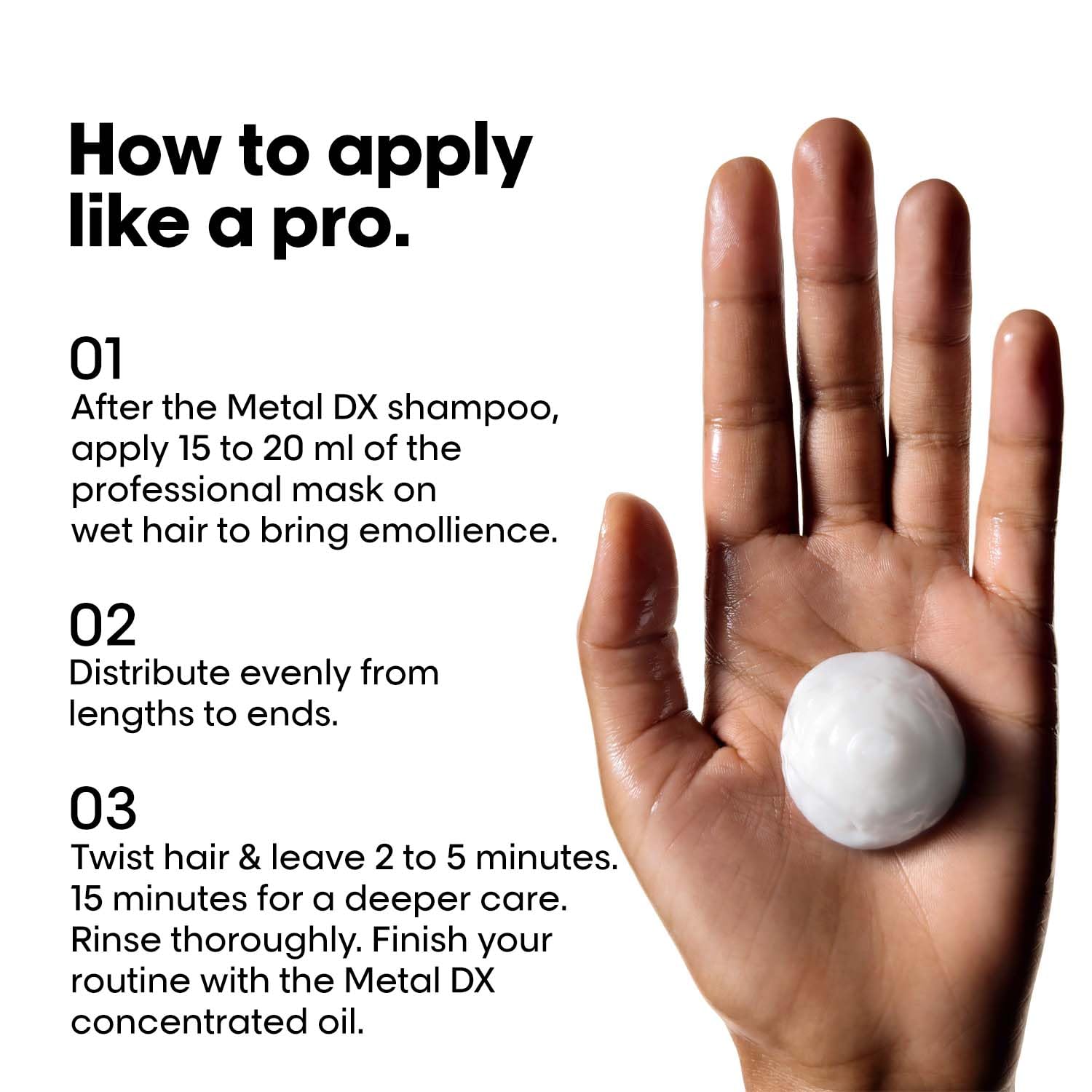 L’Oréal Professionnel Metal DX Anti Breakage Hair Mask| Professional Mask for Less Breakage, 97% less hair breakage in 1 use | With Glicoamine | For Men & Women, 250ml
