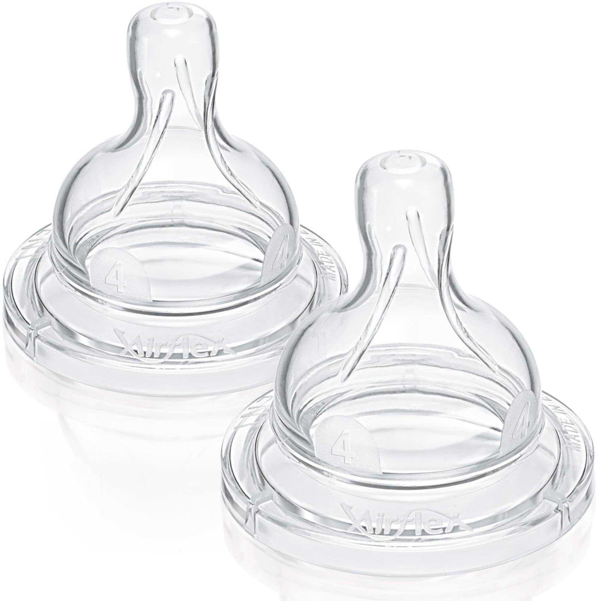 Philips Avent Natural Response 3.0 Bottle Teat- 2 x Baby Bottle Flow 5 Teats for Newborn Babies, 6+ Months, BPA Free (Model SCY965/02)