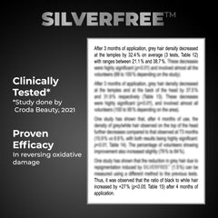 Beardo Anti Grey Hair Serum for Men, 50 ml | SilverFree™ Formula | Also contains Amla + Methi + Rosemary + Brahmi + Bhringraj extracts for Hair Shine | Lightweight and Non-Sticky