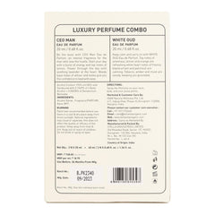 BELLAVITA CEO Man & White Oud Unisex | Long Lasting Perfume for Man and Woman | EDP 2x20ml | Tonka, Agarwood & Orange | Woody, Spicy, Citrus Premium Fragrance for Men & Women