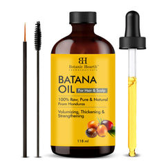 Botanic Hearth Raw Batana Oil for Hair Growth | 100% Pure & Unrefined | For Thicker, Stronger Hair - 118 ml | Glammy.lk