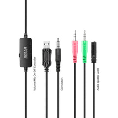 Ant Esports H1100 Pro RGB Wired Over Ear Gaming Headphones for PC / PS4 / PS5 / Xbox One / Switch1 with mic Frost White