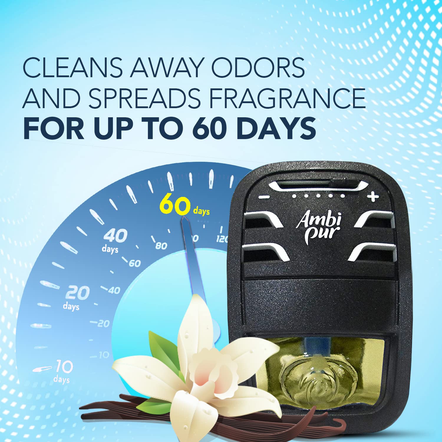 Ambi Pur Car Air Freshener Refill, Vanilla Bouquet, Aerosol, 7.5 Ml