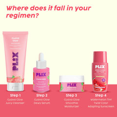 PLIX - THE PLANT FIX Watermelon Tint Twist Color-Adapting Sunscreen | For light coverage & instant glow | SPF 50 PA++++ | Pentavitin®, Suncat DE™