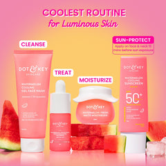Dot & Key Watermelon Cooling Sunscreen SPF 50+ PA++++ | With Hyaluronic Acid, Instantly Cools, Broad Spectrum Protection | Controls Excess Oil, Checks Tanning, No White Cast | 50g