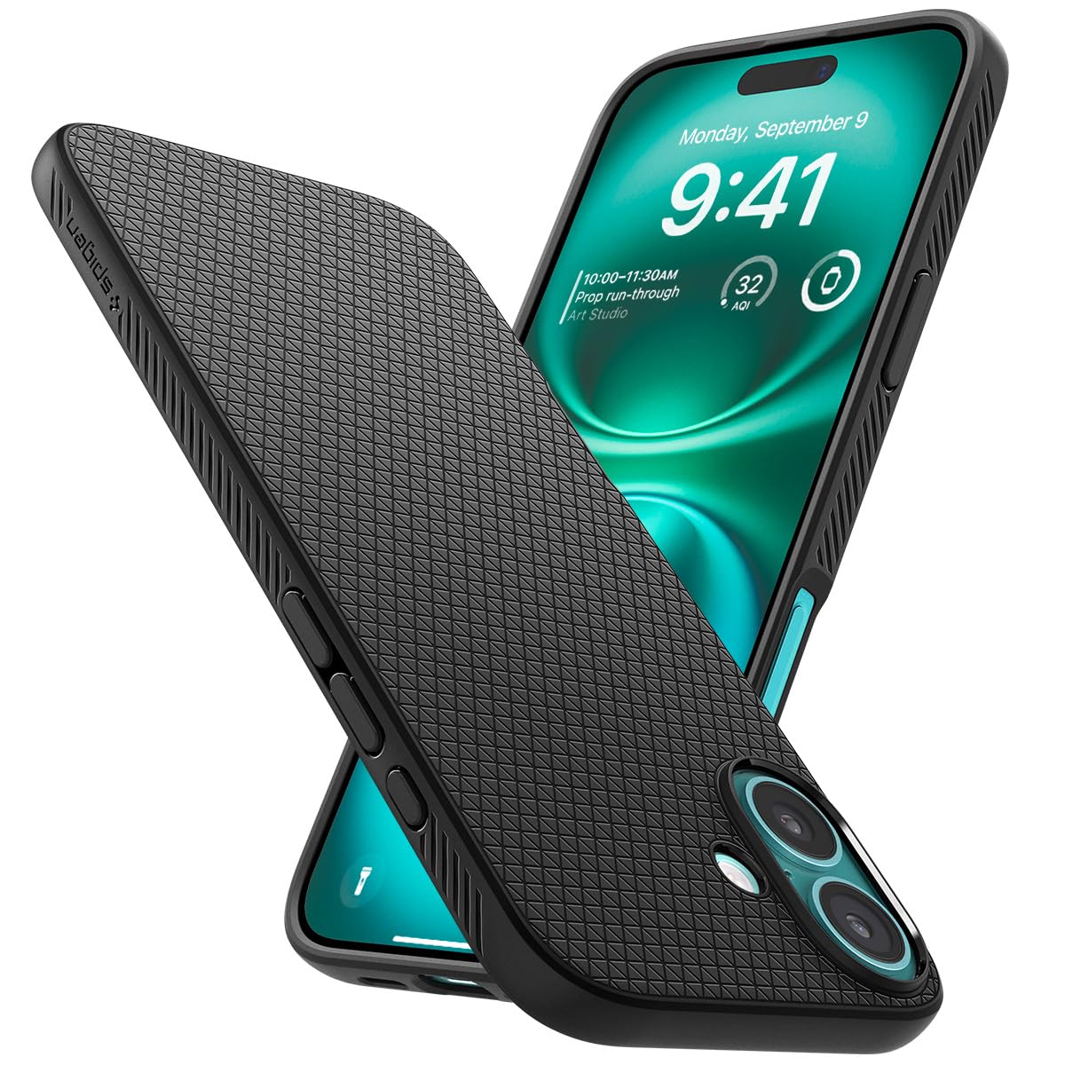 Spigen Liquid Air Back Cover Case for iPhone, Durable Protection, Air Cushion Technology - TPU | Matte Black