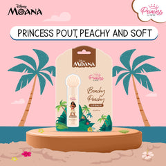 RENEE Princess By Disney Moana Beachy Peachy Lip Balm,For Smooth,Nourished &Deep Moisture Lips,Lightweight &Long-Lasting,Soft Peach Tint,Vitamin E,Shea Butter &Sweet Almond Oil Infused,4.5Gm Pack of 1
