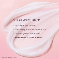 QUENCH BOTANICS Mon Ultra Light Moisturizing Gel with 2% Niacinamide, Nourishes & Adds a Radiant Glow with Cherry Blossom, Grapefruit, Pearl & Moringa Seed Oil, White, 50 ml