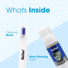 Helios Sports & Sneaker Cleaner Kit 150 ml | Shoe Cleaner Kit | Sports Shoes Sneakers and canvas I Stain Remover Shoe ShampooI 150 ML - Pack Of 1