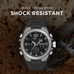 Carlington Resin Endurance Analog-Digital Sports Watch For Men And Boys - Ct 9105 Black