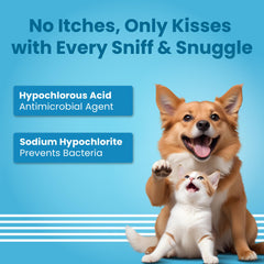 Bark Out Loud Antimicrobial Skin Spray for Pets | for Itching & Wounds | Sodium Hypochloride, Neem & Turmeric Extract | Safe Skin Care Spray for Dogs & Cats, Puppies & Kittens - (100 ml)