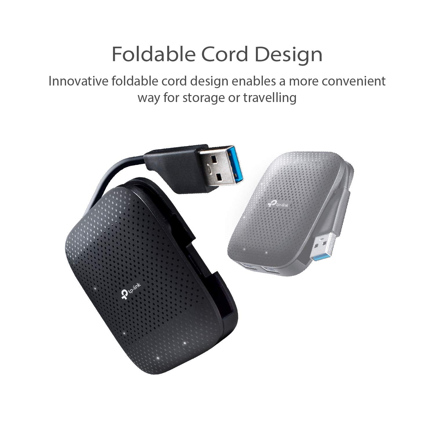 TP-Link UH400 USB 3.0 4-Port Portable Data Hub for Mac, iMac, MacBook Pro Air, Ultrabooks, Tablet, Laptop and Any PC, Windows, Mac OS X and Linux Systems- Black