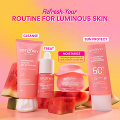 Dot & Key Watermelon Cooling Icy Gel Moisturizer | Instantly Cools Skin, Hyaluronic & Niacinamide | Controls Excess Oil, Boosts Radianc | Refreshes & Soothes Skin, Non-sticky & Non-greasy | 60g