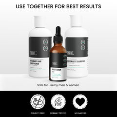 ThriveCo Rosemary Hair Conditioner For Voluminous Hair | Densifying & Stimulating Hair Growth | Promotes Hair Strength | With Pea Peptide & Caffeine | Paraben & Sulfate Free | For Men & Women | 250ml